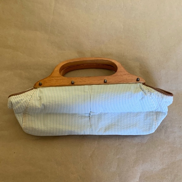 Vintage J.Crew seer sucker handheld bag. - Picture 1 of 9
